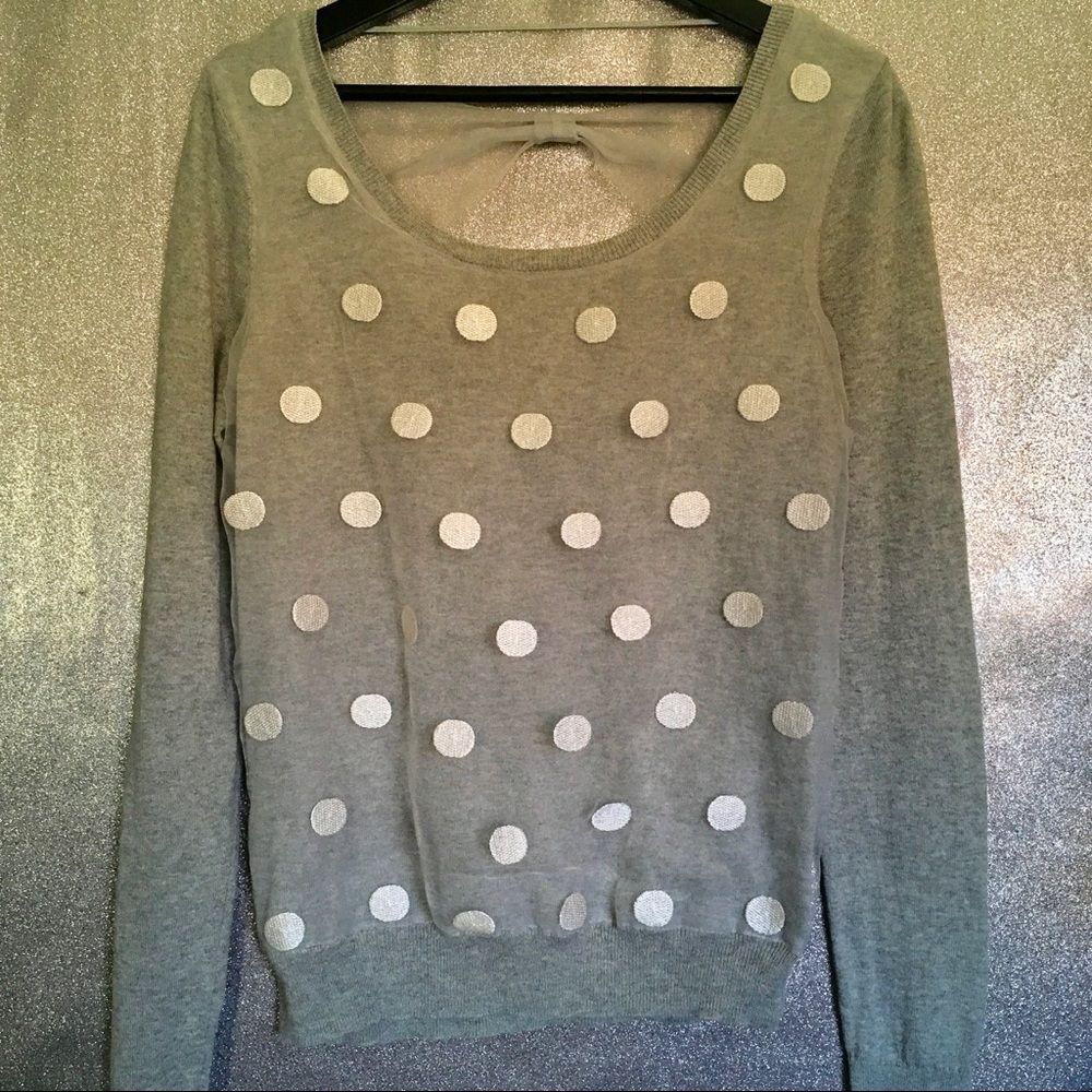 Lauren Conrad Polka Dot Sweater